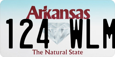 AR license plate 124WLM