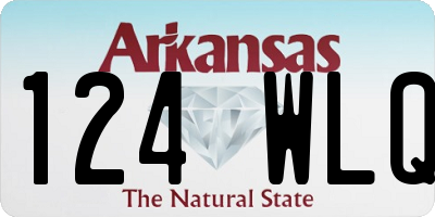 AR license plate 124WLQ