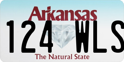 AR license plate 124WLS