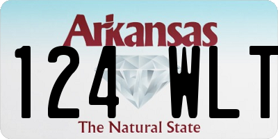 AR license plate 124WLT