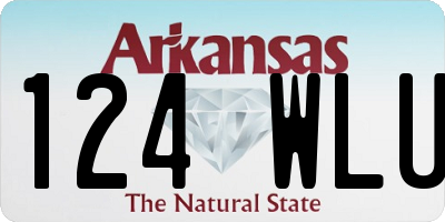 AR license plate 124WLU