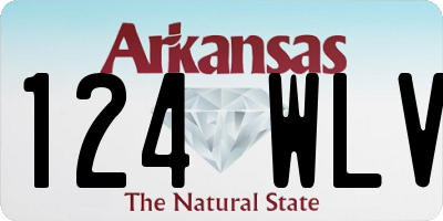 AR license plate 124WLV