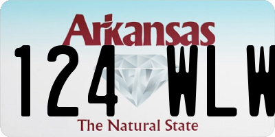 AR license plate 124WLW