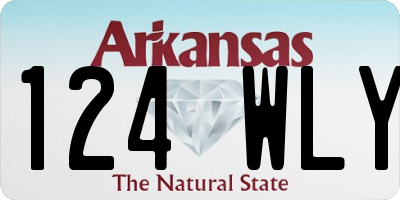 AR license plate 124WLY