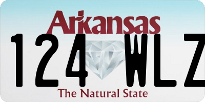 AR license plate 124WLZ