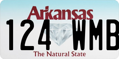 AR license plate 124WMB
