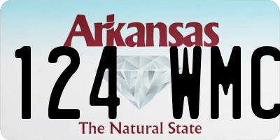 AR license plate 124WMC