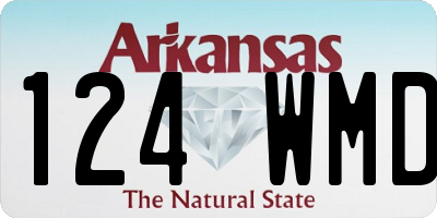 AR license plate 124WMD