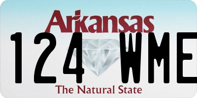 AR license plate 124WME