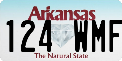 AR license plate 124WMF