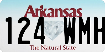 AR license plate 124WMH