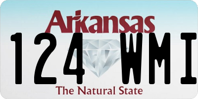 AR license plate 124WMI