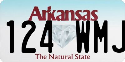AR license plate 124WMJ