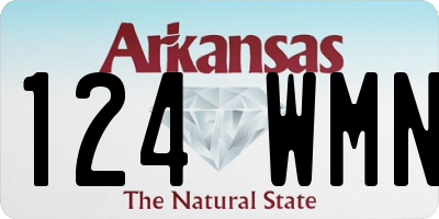 AR license plate 124WMN