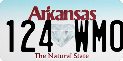 AR license plate 124WMO
