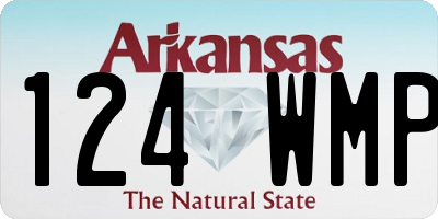 AR license plate 124WMP