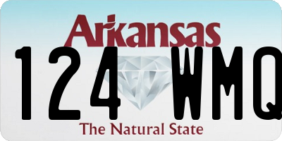 AR license plate 124WMQ