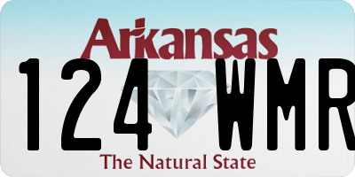 AR license plate 124WMR