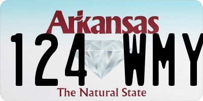 AR license plate 124WMY