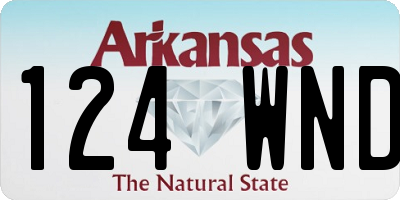 AR license plate 124WND
