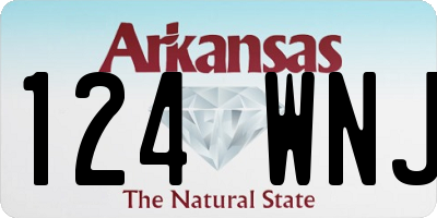 AR license plate 124WNJ