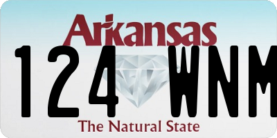 AR license plate 124WNM
