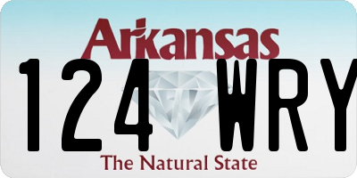 AR license plate 124WRY