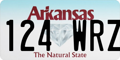 AR license plate 124WRZ