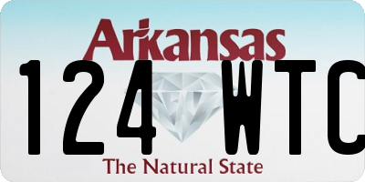 AR license plate 124WTC