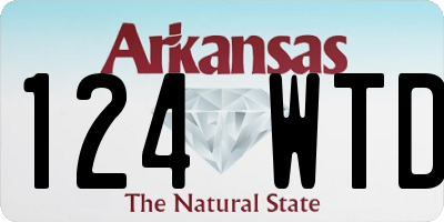AR license plate 124WTD