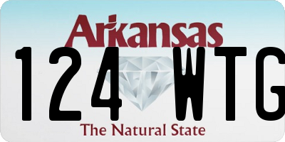 AR license plate 124WTG