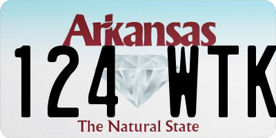 AR license plate 124WTK