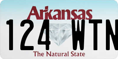 AR license plate 124WTN