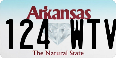 AR license plate 124WTV