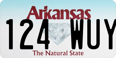 AR license plate 124WUY