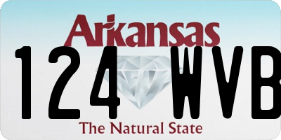 AR license plate 124WVB