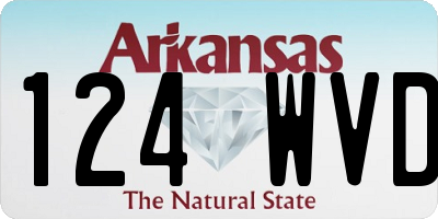 AR license plate 124WVD