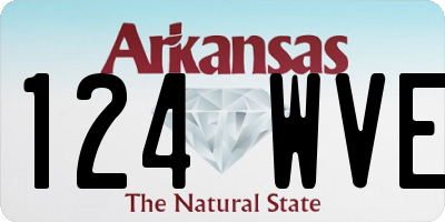 AR license plate 124WVE