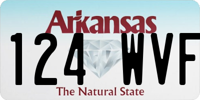 AR license plate 124WVF