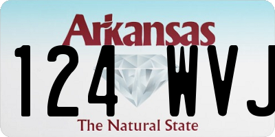 AR license plate 124WVJ