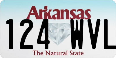 AR license plate 124WVL