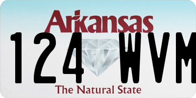 AR license plate 124WVM