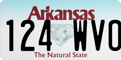 AR license plate 124WVO