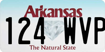 AR license plate 124WVP