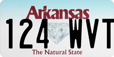 AR license plate 124WVT