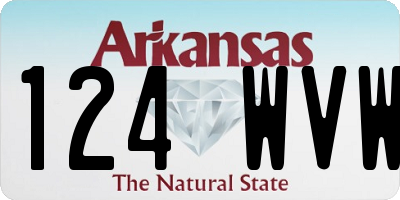 AR license plate 124WVW
