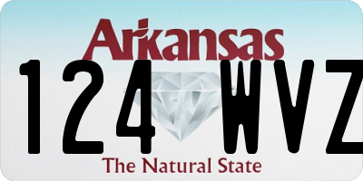 AR license plate 124WVZ
