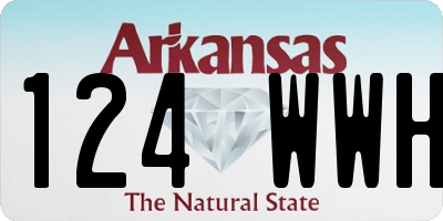 AR license plate 124WWH