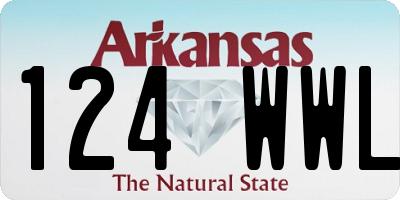 AR license plate 124WWL