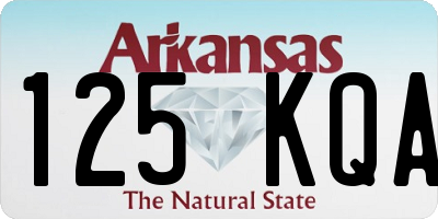 AR license plate 125KQA